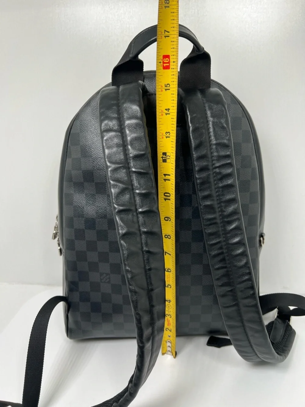 Louis Vuitton Josh Backpack Black Leather Damier Graphite - Picture 11 of 15